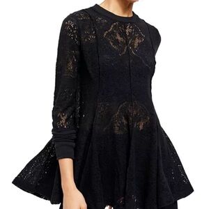 Free People coffee in the morning lace top